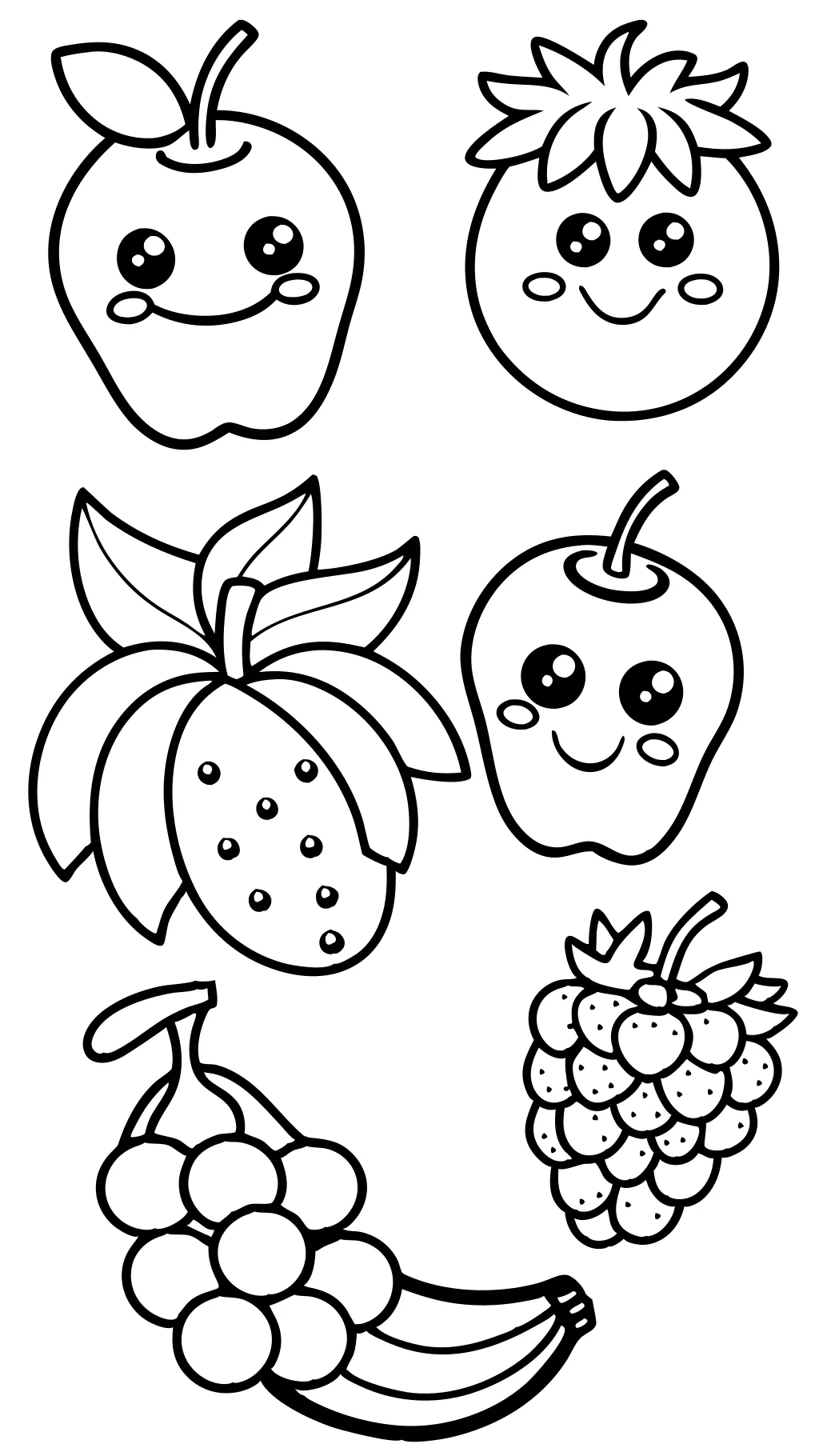 coloring pages for fruits